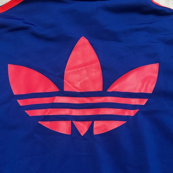 Adidas Originals Womens Firebird Track Jacket [Blue Pink Trefoil Logo Size S] - Picture 9 of 9